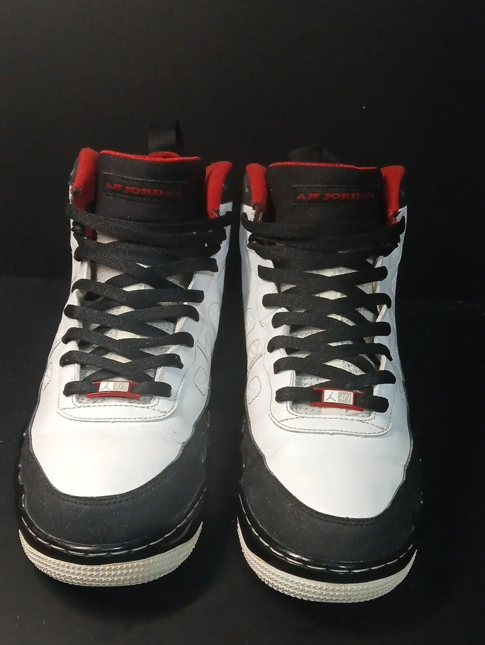 Air Jordan Fusion 9 'White Black Red' (2009) .Mens Size-12.  100%AUTHENTIC!